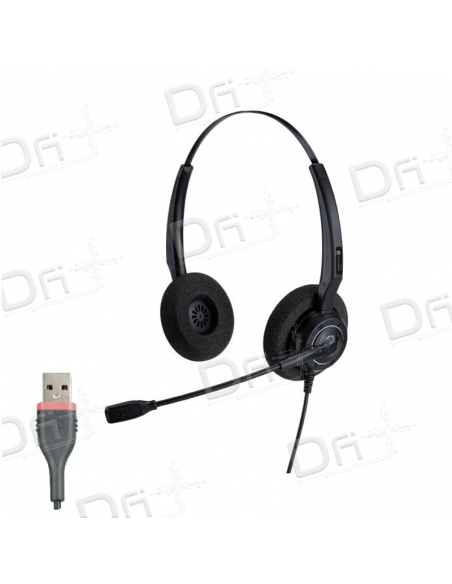 Alcatel-Lucent Aries AH 12 U Headset binaural - 3MK08010AB - dfiplus Alcatel-Lucent Aries AH 12 U Headset binaural - 3MK08010AB - dfiplus