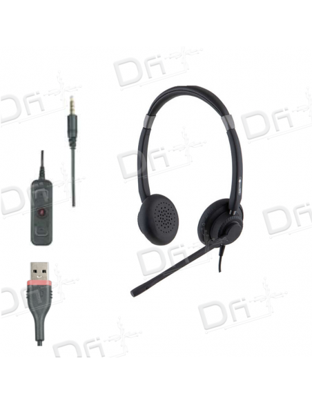 Alcatel-Lucent Aries AH 22 U II Headset binaural - 3MK08012AB - dfiplus
