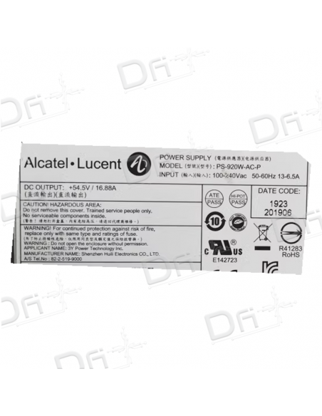 Alcatel-Lucent OmniSwitch OS6860-BPPX - PS-920W-AC-P - dfiplus Alcatel-Lucent OmniSwitch OS6860-BPPX - PS-920W-AC-P - dfiplus