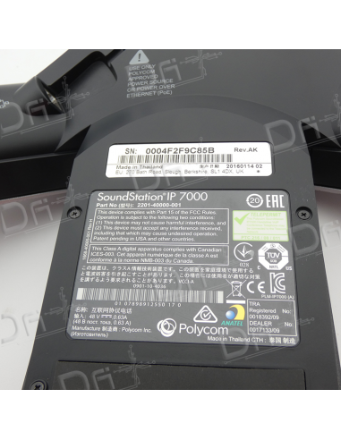 Polycom SoundStation IP 7000 Conférence Phone - 2200-40000-001 - dfiplus