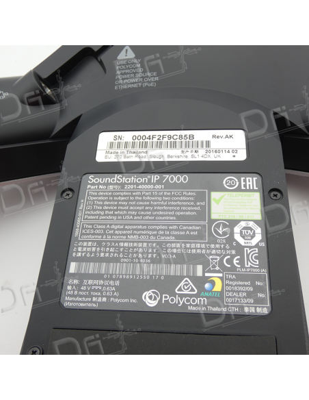Polycom SoundStation IP 7000 Conférence Phone - 2200-40000-001 - dfiplus Polycom SoundStation IP 7000 Conférence Phone - 2200-40000-001 - dfiplus