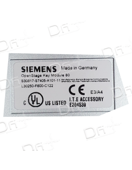 Unify Key Module OpenStage 80 Silver Blue - L30250-f600-C122 - dfiplus