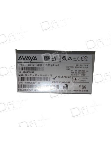 Avaya DECT IP RBS Internal - IPBS1 - 700466394 - dfiplus Avaya DECT IP RBS Internal - IPBS1 - 700466394 - dfiplus