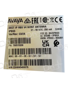 Avaya DECT IP RBS V4 Internal - IPBS3 - 700515208 - dfiplus 2