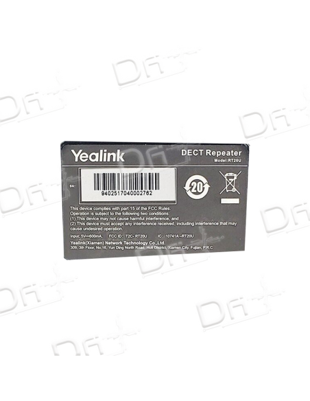 Yealink RT20U Repeater DECT Noir - YL-RT20U - dfiplus