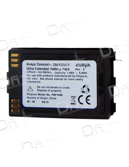 Avaya Battery 3641 & 3645 Wireless IP DECT - 700430473 - dfiplus Avaya Battery 3641 & 3645 Wireless IP DECT - 700430473 - dfiplus