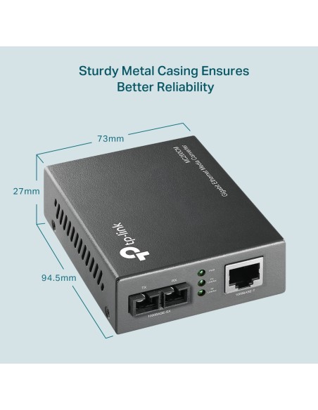 TP-Link MC200CM Media Converter Gigabit - dfiplus TP-Link MC200CM Media Converter Gigabit - dfiplus