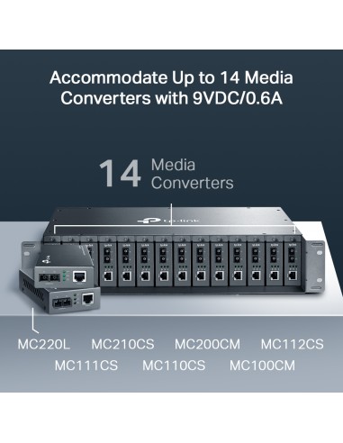 TP-Link TL-FC1400 Rack Chassis Media Converter - dfiplus