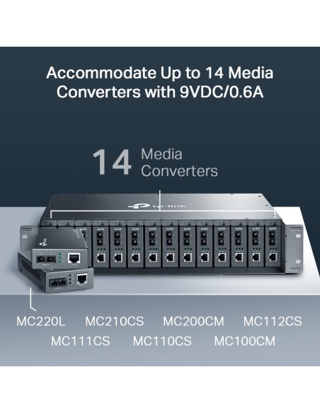TP-Link TL-FC1400 Rack Chassis Media Converter - dfiplus TP-Link TL-FC1400 Rack Chassis Media Converter - dfiplus