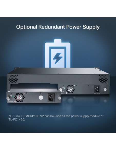 TP-Link TL-FC1420 Rack Chassis Media Converter - dfiplus TP-Link TL-FC1420 Rack Chassis Media Converter - dfiplus