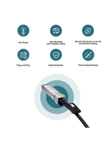 TP-Link SFP+ 10G Direct Attach 1m - TL-SM5220-1M - dfiplus