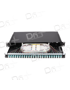 Tiroir Optique 19" 1U 3LC OM4 Multimode Equipés - TO3LCOM4E - dfiplus