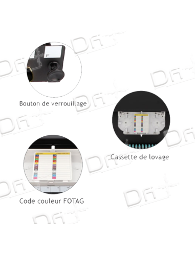 Tiroir Optique 19" 1U 3SC OM4 Multimode - TO3SCOM4 - dfiplus