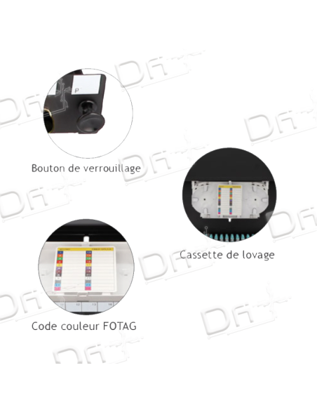 Tiroir Optique 19" 1U 3ST OM3 Multimode - TO3STOM3 - dfiplus Tiroir Optique 19" 1U 3ST OM3 Multimode - TO3STOM3 - dfiplus