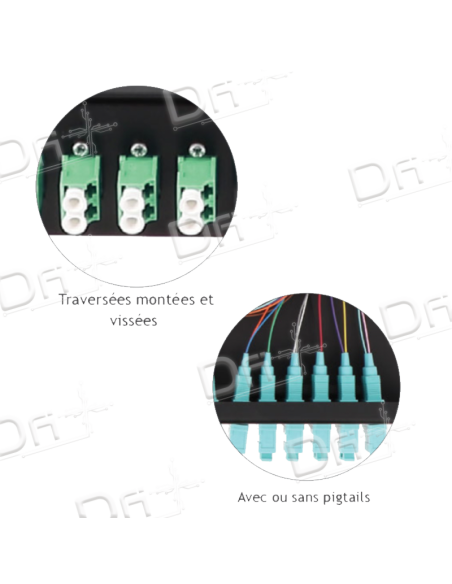 Tiroir Optique 10" 1U 3LC OM5 Multimode Equipés - TO103LC5E - dfiplus