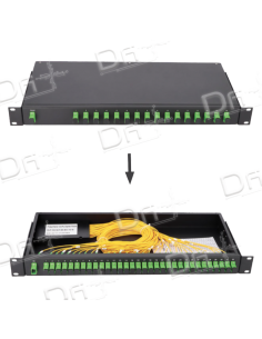 Splitter Tiroir 19" 1U SC-APC 1x8 2mm - ST1UAPC1x8 - dfiplus