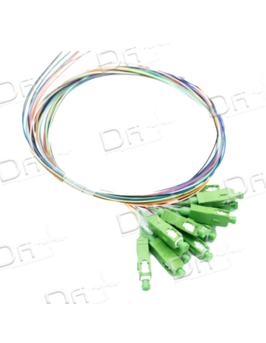 Pigtail Kit 12 OS2 Monomode SC-APC 1m - PK12OS2SCAPC1 - dfiplus
