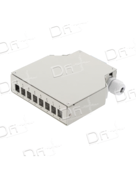 Boitier Optique Rail DIN 8 traversées - BORD8T - dfiplus