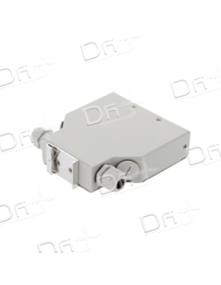 Boitier Optique Rail DIN 8 traversées - BORD8T - dfiplus