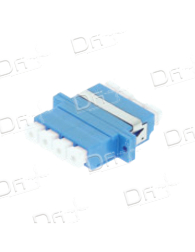 Traversée LC Quad OS2 Monomode Bleu - TLCQOS2B - dfiplus