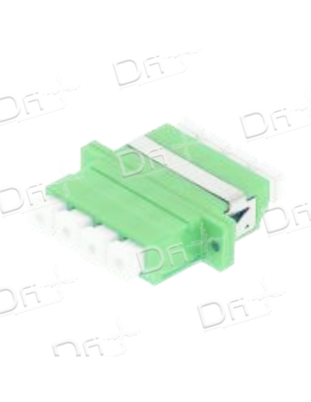 Traversée LC Quad OS2 Monomode Vert - TLCQOS2V - dfiplus