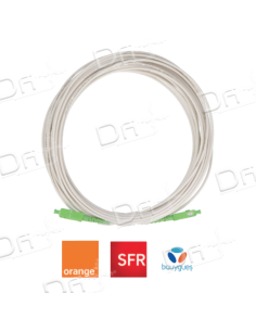 Jarretière Optique Simple FTTH - SC APC-SC APC - JSCASCAPC1 - dfiplus