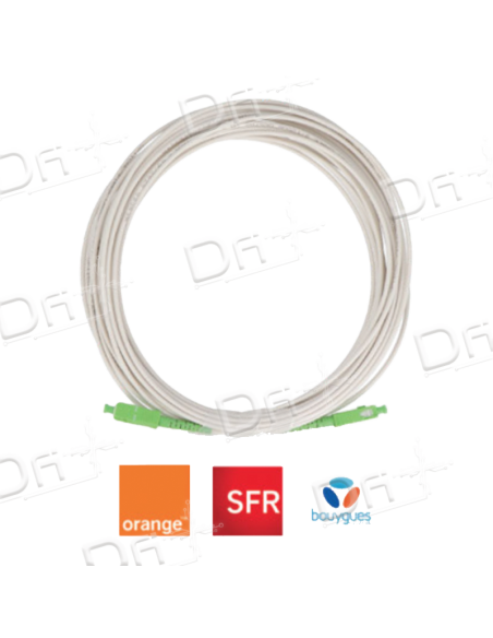 Jarretière Optique Simple FTTH - SC APC-SC APC - JSCASCAPC1 - dfiplus