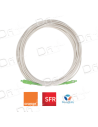 Jarretière Optique Simple FTTH - SC APC-SC APC - JSCASCAPC1 - dfiplus