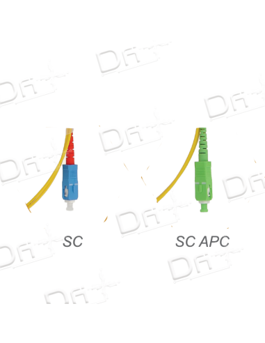 Jarretière Optique Simple FTTH - SC-SC APC - JSCSCAPC1 - dfiplus