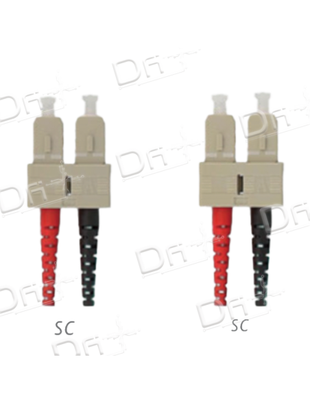 Jarretière OM2 SC-SC Duplex Multimode Orange 1m - JD2SCSC1 - dfiplus Jarretière OM2 SC-SC Duplex Multimode Orange 1m - JD2SCSC1 - dfiplus