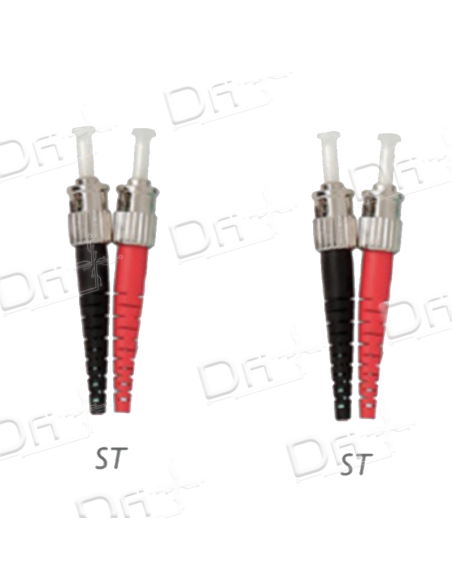 Jarretière OM2 ST-ST Duplex Multimode Orange 1m - JD2STST1 - dfiplus Jarretière OM2 ST-ST Duplex Multimode Orange 1m - JD2STST1 - dfiplus