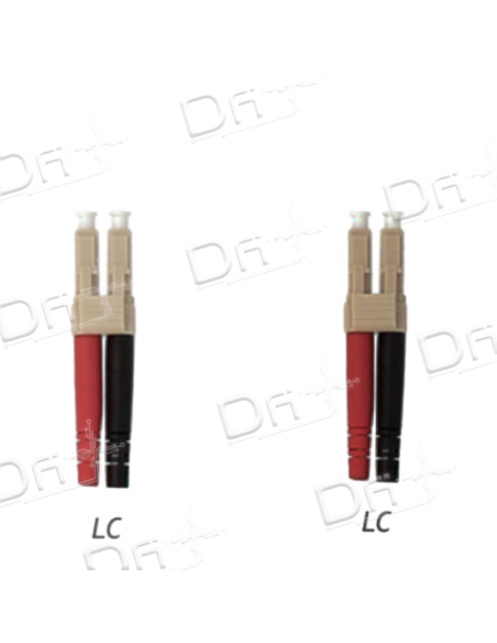 Jarretière OM3 LC-LC Duplex Multimode Aqua 50cm - JD3LCLC50A - dfiplus Jarretière OM3 LC-LC Duplex Multimode Aqua 50cm - JD3LCLC50A - dfiplus