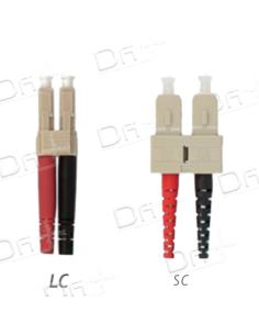 Jarretière OM5 LC-SC Duplex Multimode Vert 50cm - JD5LCSC50G - dfiplus