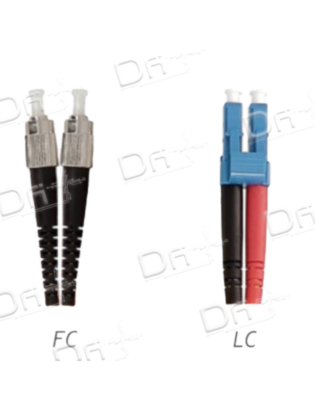 Jarretière OS2 FC-LC Duplex Monomode Jaune 50cm - JD2FCLC - dfiplus Jarretière OS2 FC-LC Duplex Monomode Jaune 50cm - JD2FCLC - dfiplus