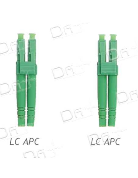 Jarretière OS2 LCA-LCA Duplex Monomode Jaune 50cm - JD2LCALCA - dfiplus Jarretière OS2 LCA-LCA Duplex Monomode Jaune 50cm - JD2LCALCA - dfiplus