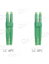 Jarretière OS2 LCA-LCA Duplex Monomode Jaune 50cm - JD2LCALCA - dfiplus