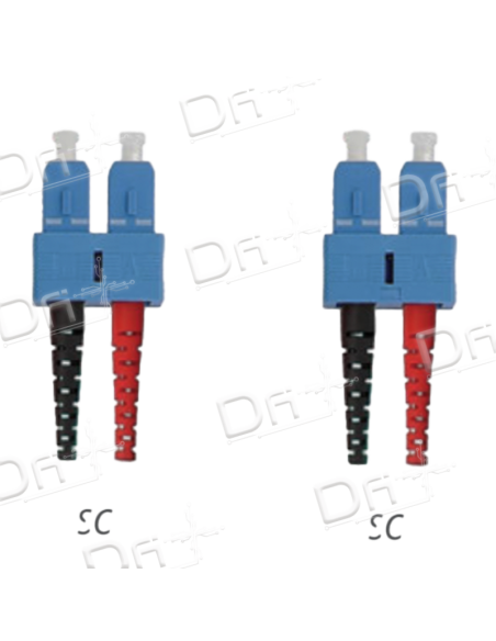 Jarretière OS2 SC-SC Duplex Monomode Jaune 50cm - JD2SCSC - dfiplus Jarretière OS2 SC-SC Duplex Monomode Jaune 50cm - JD2SCSC - dfiplus