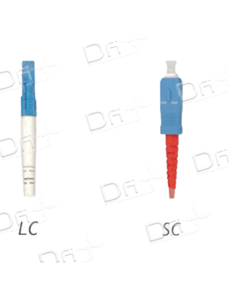 Jarretière OS2 LC-SC Simplex Monomode Jaune 50cm - JS2LCSC - dfiplus Jarretière OS2 LC-SC Simplex Monomode Jaune 50cm - JS2LCSC - dfiplus