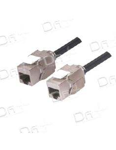 Cordon RJ45 Consolidation FF CAT 6A S-FTP Noir - CCFF6ASFTP - dfiplus