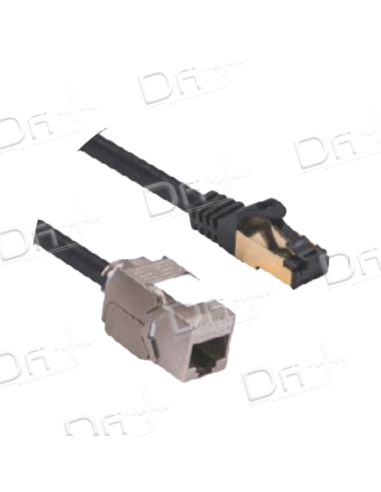 Cordon RJ45 Consolidation MF CAT 6A S-FTP Noir - CCMF6ASFTP - dfiplus