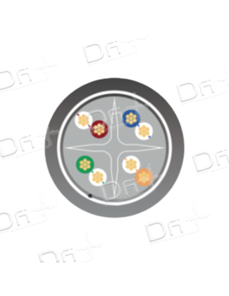 Cordon RJ45 LSZH CAT 6 250 Mhz F/UTP Vert - C6FUTPV - dfiplus Cordon RJ45 LSZH CAT 6 250 Mhz F/UTP Vert - C6FUTPV - dfiplus