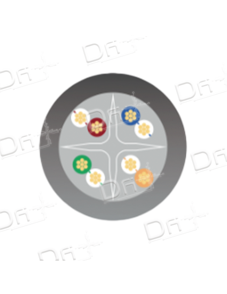 Cordon RJ45 LSZH CAT 6A 500 Mhz U/UTP Gris - C6AUUTPG - dfiplus