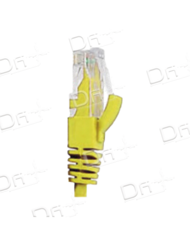 Cordon RJ45 LSZH CAT 6A 500 Mhz U/UTP Jaune - C6AUUTPJ - dfiplus