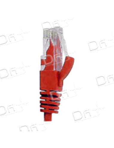 Cordon RJ45 LSZH CAT 6A 500 Mhz U/UTP Rouge - C6AUUTPR - dfiplus