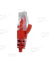 Cordon RJ45 LSZH CAT 6A 500 Mhz U/UTP Rouge - C6AUUTPR - dfiplus