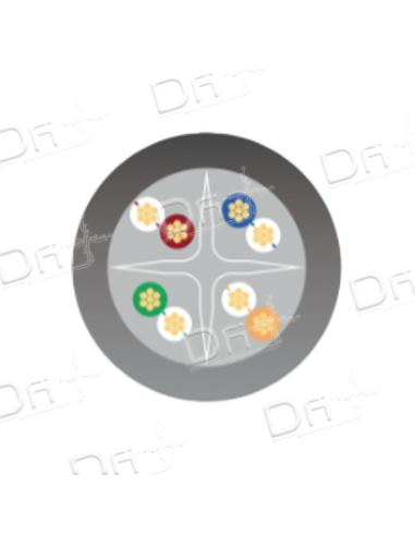 Cordon RJ45 LSZH CAT 6A 500 Mhz U/UTP Rouge - C6AUUTPR - dfiplus