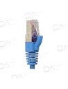 Cordon RJ45 LSZH CAT 7 600 Mhz S/FTP Bleu - C7SFTPB - dfiplus