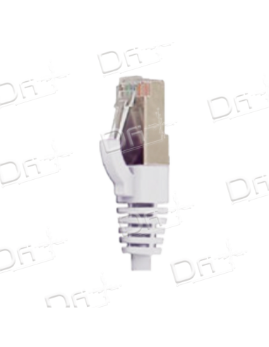 Cordon RJ45 LSZH CAT 8 2000 Mhz S/FTP Blanc - C8SFTPW - dfiplus
