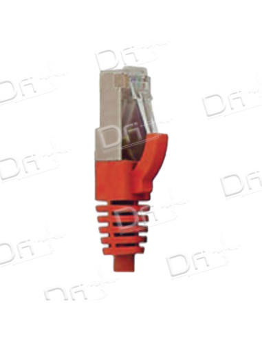 Cordon RJ45 LSZH CAT 8 2000 Mhz S/FTP Rouge - C8SFTPR - dfiplus