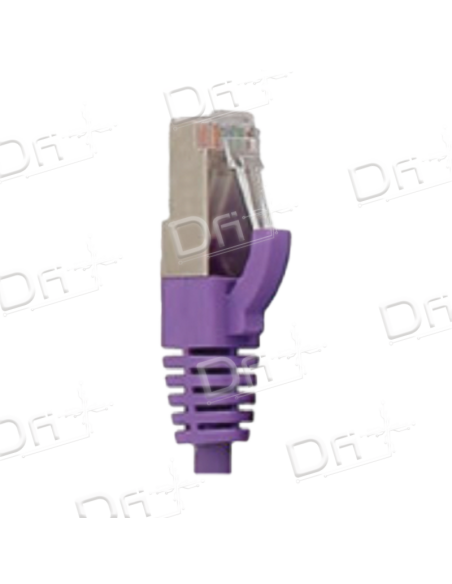 Cordon RJ45 LSZH CAT 8 2000 Mhz S/FTP Violet - C8SFTPVI - dfiplus Cordon RJ45 LSZH CAT 8 2000 Mhz S/FTP Violet - C8SFTPVI - dfiplus